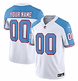 Men & Women & Youth Tennessee Titans Active Player Custom White Blue 2023 F.U.S.E. Vapor Limited Throwback Football Stitched Jersey,baseball caps,new era cap wholesale,wholesale hats